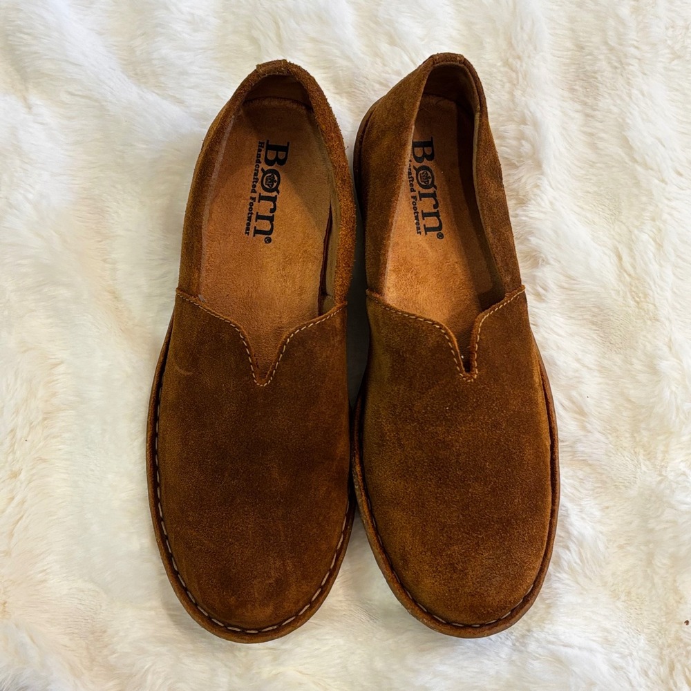 Born Naya Brown Suede Slip On Loafers Flats Womens 8 39 - Picture 8 of 8